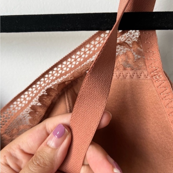 KNIX Lace Longline V-neck Bra Metallic Thread XXXXL+ Limited Edition Gilded Gold - Picture 7 of 12